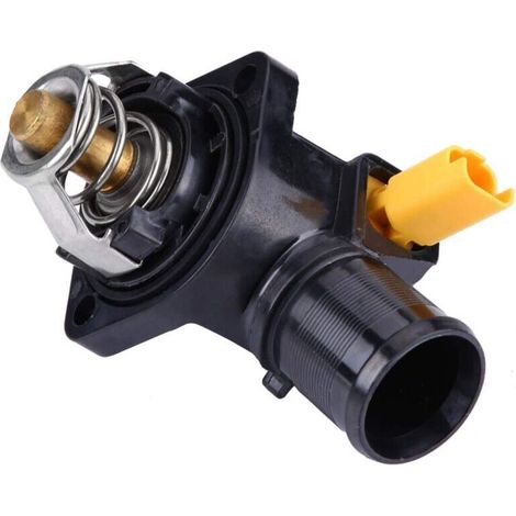 Thermostat de voiture de liquide de refroidissement moteur + boîtier de thermostat pour 206 207 SW 1007 Bipper Tepee, pour C2 C3, pour Fiorino Qubo OE: 1336Z2 (1/4)