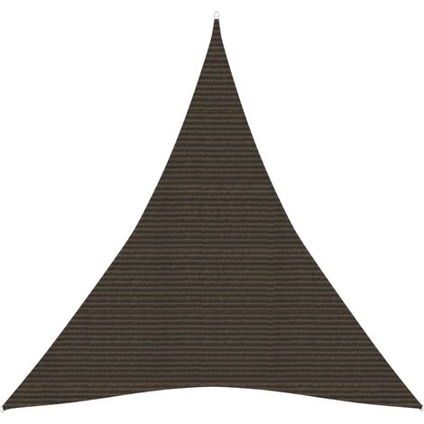 Vela ombreggiante/ombrellone 160 g/m² HDPE 4 x 5 x 5 m marrone 020009168