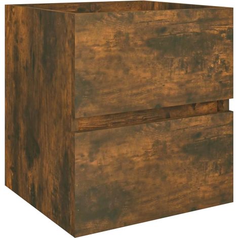 Maison Exclusive - Waschbeckenunterschrank Räuchereiche 41x38,5x4
