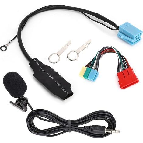 Adaptateur Bluetooth voiture AUX pour Audi A3 8L 8P, B5 B6 B7, kit mains libres audio avec prise jack, récepteur sans fil, compatible autoradio. (1/5)
