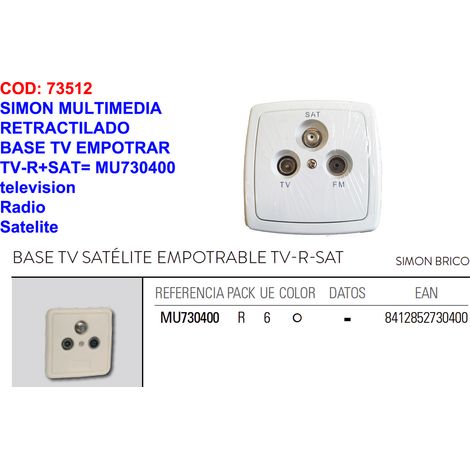 simon finstock multimedia base tv empotrar tv-r+sat mu730400