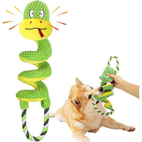 Boudin à Mordre Jouet pour Chien, Jouets Remorqueur Morsure Chien, Jouets à Couinement pour Chiens, Jouet Chiens Interactifs, pour L'entraînement Le Tir à la Corde et l'exercice (1/5)