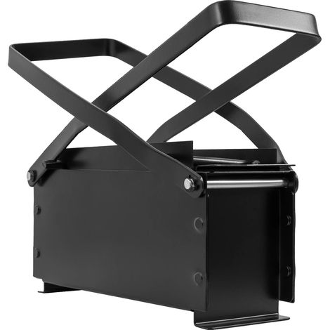 Papierziegelhersteller, umweltfreundliches Brikett-Recycling, langlebige Eisenkonstruktion, schwarz (1/2)