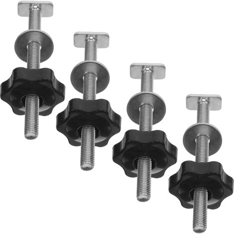 Raccords filetés pour rail en T avec poignée manuelle forme de fleur prunier, acier inoxydable et (1/5)