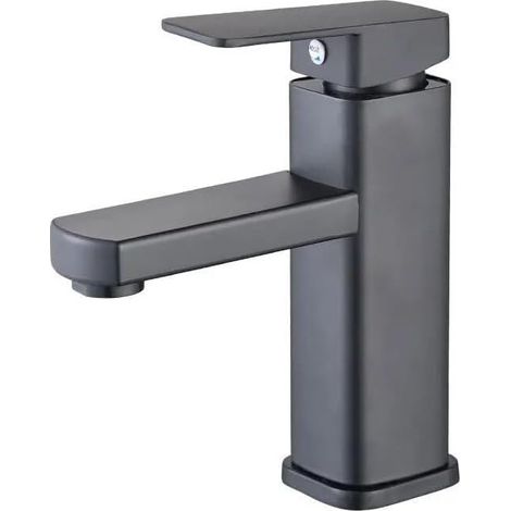 Mitigeur pour vasque noir pour meuble-lavabo et sanitaires (1/5)
