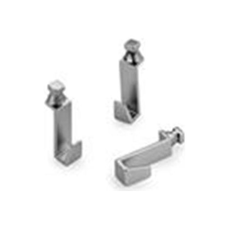 Naber Alto Haken-Set, Relingsystem, edelstahlfarbig (1/2)