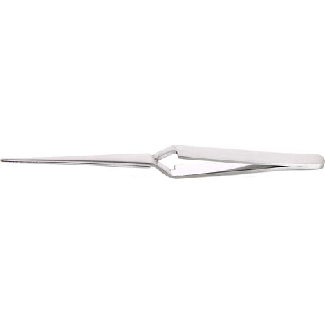 Brucelles RS PRO R292.S pointe Arrondi  droit  dentelé  rond en inox, L. 165 ( Prix pour 1 )