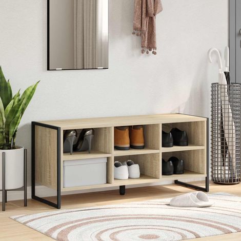 Schuhschrank mit Speicher Sonoma 100 x 35 x 44 cm Holzwerkstoff
