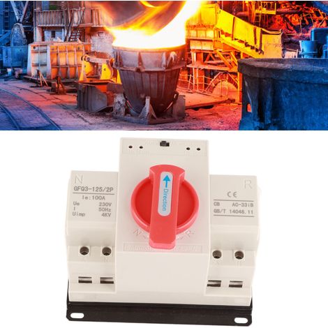 Automatischer Umschalter für zwei Stromversorgungen (230 V, 100 A) für ATS/2P-Generatoren (1/5)
