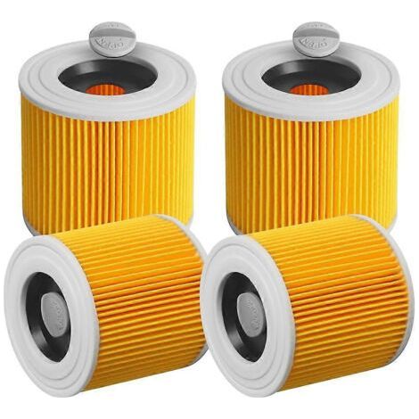 Lot de 4 filtres de rechange pour aspirateurs Karcher WD3, WD2, WD1, MV3, MV2, AK, KNT, NT, SE et VC (référence : 6.414-552.0). (1/5)