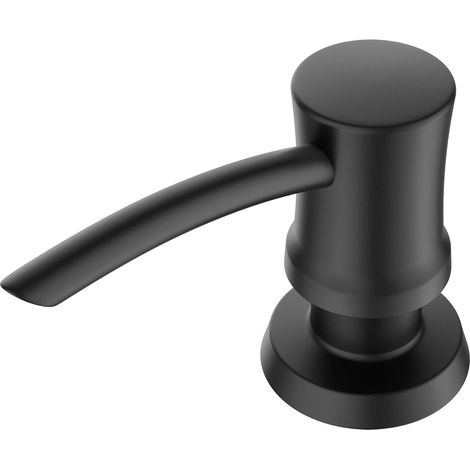 Dispensador de jabón y loción para cocina, negro mate.