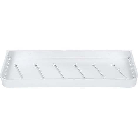 Étagère murale en aluminium pour salle de bain, sans perçage, avec crochet, 40 cm. (1/5)