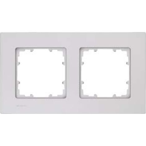 Marco 2 elementos 161x90mm en aluminio metalizado  Siemens Delta MIRO 5TG11121