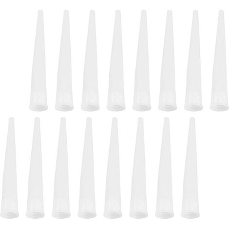 100 Pieces Maintenance Applicator Adhesive Caulking Nozzles Plastic