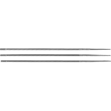 Jardiaffaires – Lot de 3 limes rondes pour chaîne de tronçonneuse – Affûtage précis – 150mm de longueur – Pour bois dur et teck (1/2)