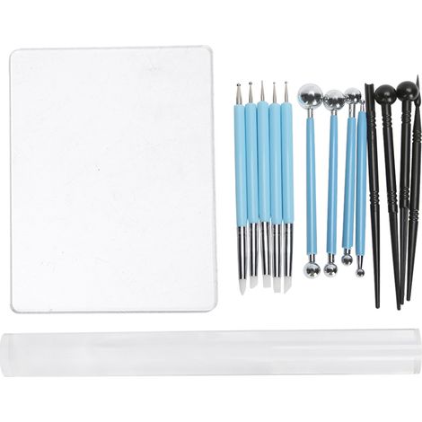 Stylet Double Face pour Sculpture sur Argile, Outils de Modelage et Poterie, Set d'Outils de Découpe (1/5)
