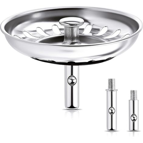 Lavabo 80 mm - Siebkörbchen Abflussstopfen acier inoxydable Waschbeckenstöpsel Waschbeckensieb - Sieb Stöpsel évacuation (1/5)