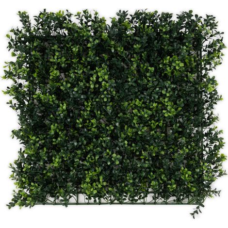 Pflanzenwand Boxwood Kunstpflanzen zur Wandmontage 50 x 50 cm