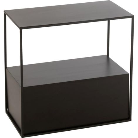 Table d'Appoint en Métal "Maryanne" 57cm Noir (1/5)