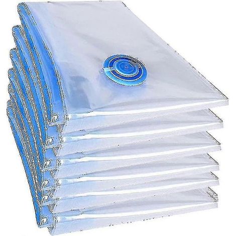 Lot de sacs de rangement sous vide XXL compatibles avec vêtements et couvertures - Gain de place et étanchéité garanties 100 x 70 cm-AquaForge