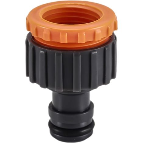 Raccord de tuyau, raccord mamelon femelle 1/2" et 3/4", kit d'adaptateurs universels à raccord rapide en ABS pour tuyaux d'arrosage, robinets, lave-autos et machines à laver (1/5)