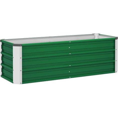 TAISHENGDA – Aiuola rialzata in acciaio con guanti, 125 x 47 x 40 cm, verde, per ortaggi e fiori (1/5)