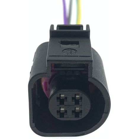 4P Water Pressure and Temperature Sensor Connector for Volkswagen Passat, DJ7042B-1.5-11/21, Male and Female, 4 Pins, Single Connector.