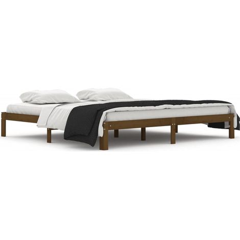 Maison Exclusive - Estructura cama sin colchón madera pino marrón