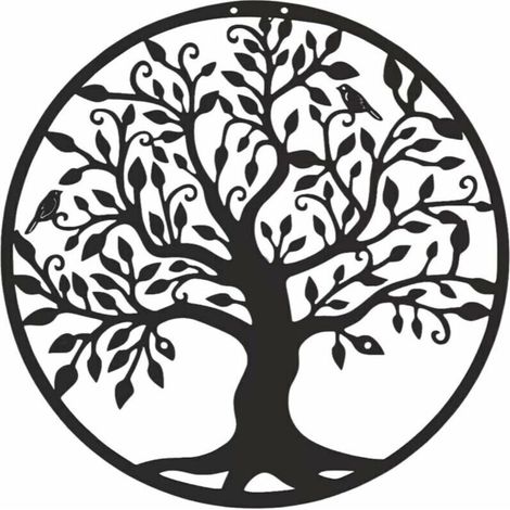 Weitere Wanddekorationen: Metallwandkunst, Lebensbaum-Schild, Metallbaum, Wanddekoration, Heimdekoration, dekorativer Wandbehang, Wandskulptur