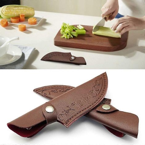Étuis pour couteaux, étuis en cuir, étuis de ceinture et de poche, porte-couteaux droits (1/4)