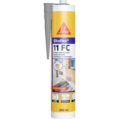 Adesivo sigillante Sikaflex 11FC Purform colore grigio cartuccia 300 ml (1/4)