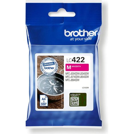 Brother LC422M cartuccia d'inchiostro 1 pz Originale Magenta (1/4)