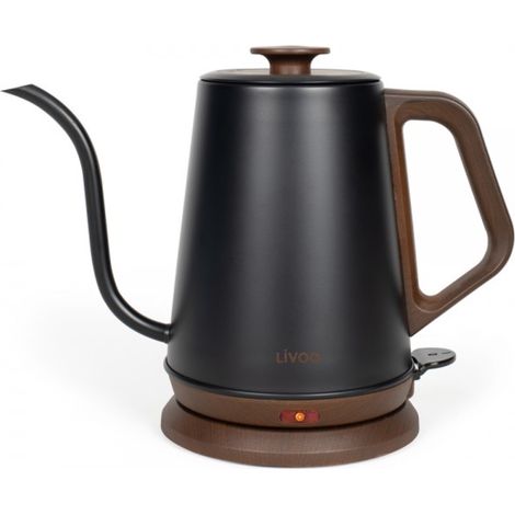 Hervidor inalámbrico negro de 1,2 L y 1000 W - DOD206 - Livoo -