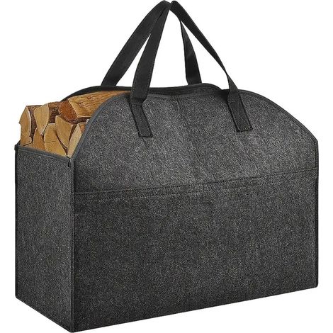Panier à bois de chauffage, sac de rangement pour bois de chauffage, poignées solides, sac de transport pour bois de chauffage (1/5)