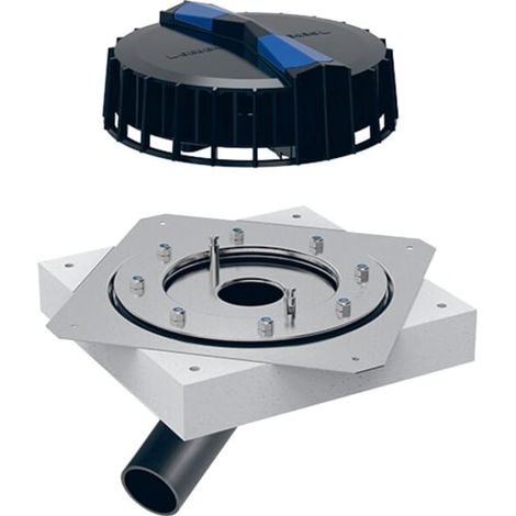 Geberit 359117001 Pluvia Entrée d'eau de toit avec plaque de fixation (1/4)