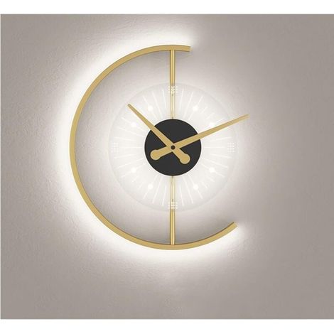 Horloge Murale Légère à LED, Horloge Murale NuméRique Gradation à 3 Niveaux, Grands Chiffres - Réveil pour Chambre à Coucher, Bureau, réveil, Horloge Murale à Suspendre(Color:lumière Blanche)-RAPANDA (1/4)