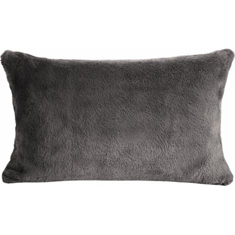 Federa in pelliccia sintetica Nina Steel 30x50 cm (1/4)