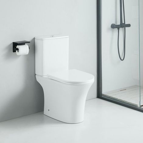 Sanitario WC a terra di stile design CLORINDA in ceramica (1/4)