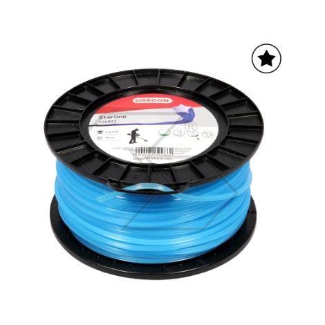 Bobina filo per decespugliatore OREGON sezione stellare Ø 4,4 mm lunghezza 75 m
