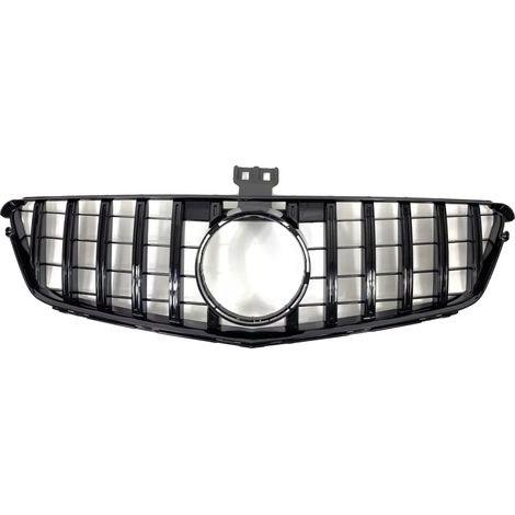 Grille de voiture, installation avant, compatible avec les modèles de Classe C, noir (1/2)
