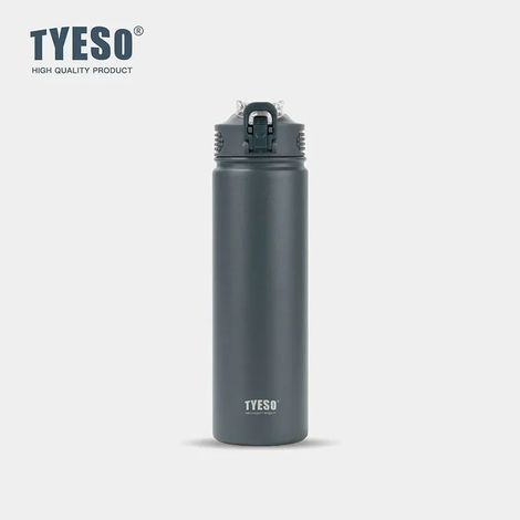(Gris, 600 ml) Bouteille d'eau isotherme avec couvercle, en acier inoxydable, adaptée aux voyages et au sport, peut être utilisée pour l'eau chaude et froide. (1/5)