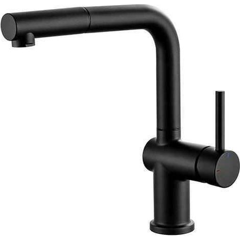 Miscelatore odrea modello 3047404061005 nero opaco design quadrato (1/3)