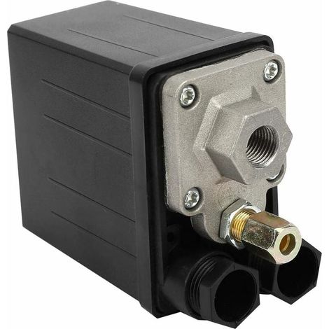 Válvula de control de interruptor de presión para compresor de aire de 220 V, 0,4-0,7 MPa. Repuestos para válvula de control de interruptor de presión automático para compresor de aire de un solo orif (1/5)