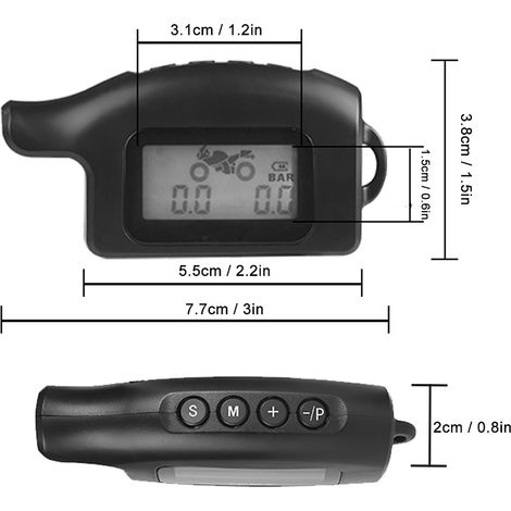 Modification pour moto : Système de surveillance de la pression des pneus étanche (livré sans batterie). (1/5)