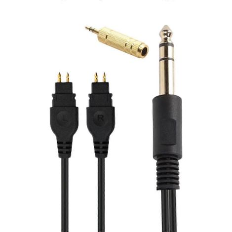 6,35-mm-auf-2-Pin-Kopfhörerkabel mit 3,5-mm-Adapter für HD580- und HD600-Ohrhörer (1/4)