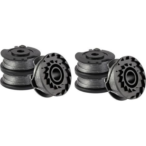 Lot de 6 bobines de fil pour coupe-bordure Bosch ART 23 SL/ART 26 SL, bobine de rechange en nylon (F016800569+F016800385), diamètre : 1,65 mm, 4,9 m (1/5)