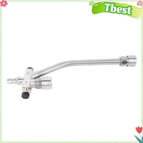 Tbest Double connecteur de baguette d'extension pour nettoyeur haute pression Nettoyeur Haute Pression, Outil à piscine outils (1/5)