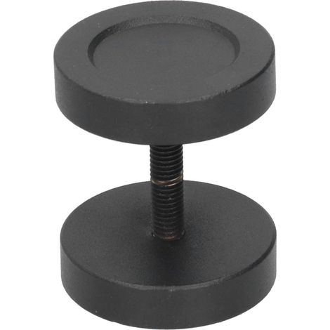 Poignée de porte en acier au carbone ronde pour portes coulissantes, garages, armoires et portails