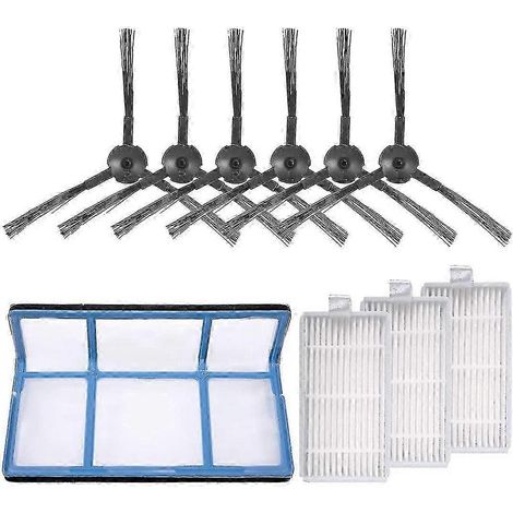 Remplacement pour aspirateur robot iLife V3, V3s, V5, V5s et V5s Pro : 1 filtre principal + 3 filtres + 6 filtres à poussière. (1/5)