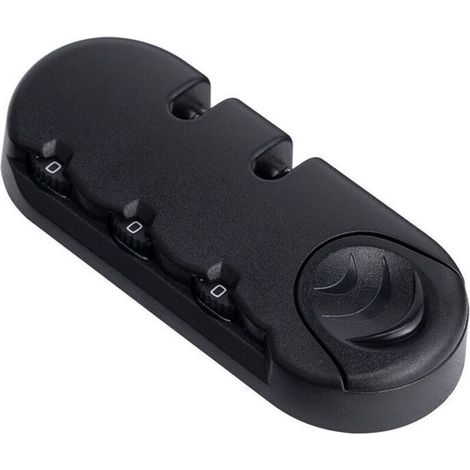 1 pièce noir 3 chiffres combinaison cadenas pour voyage bagages valise Code serrure fixe serrure antivol sac accessoires (1/5)